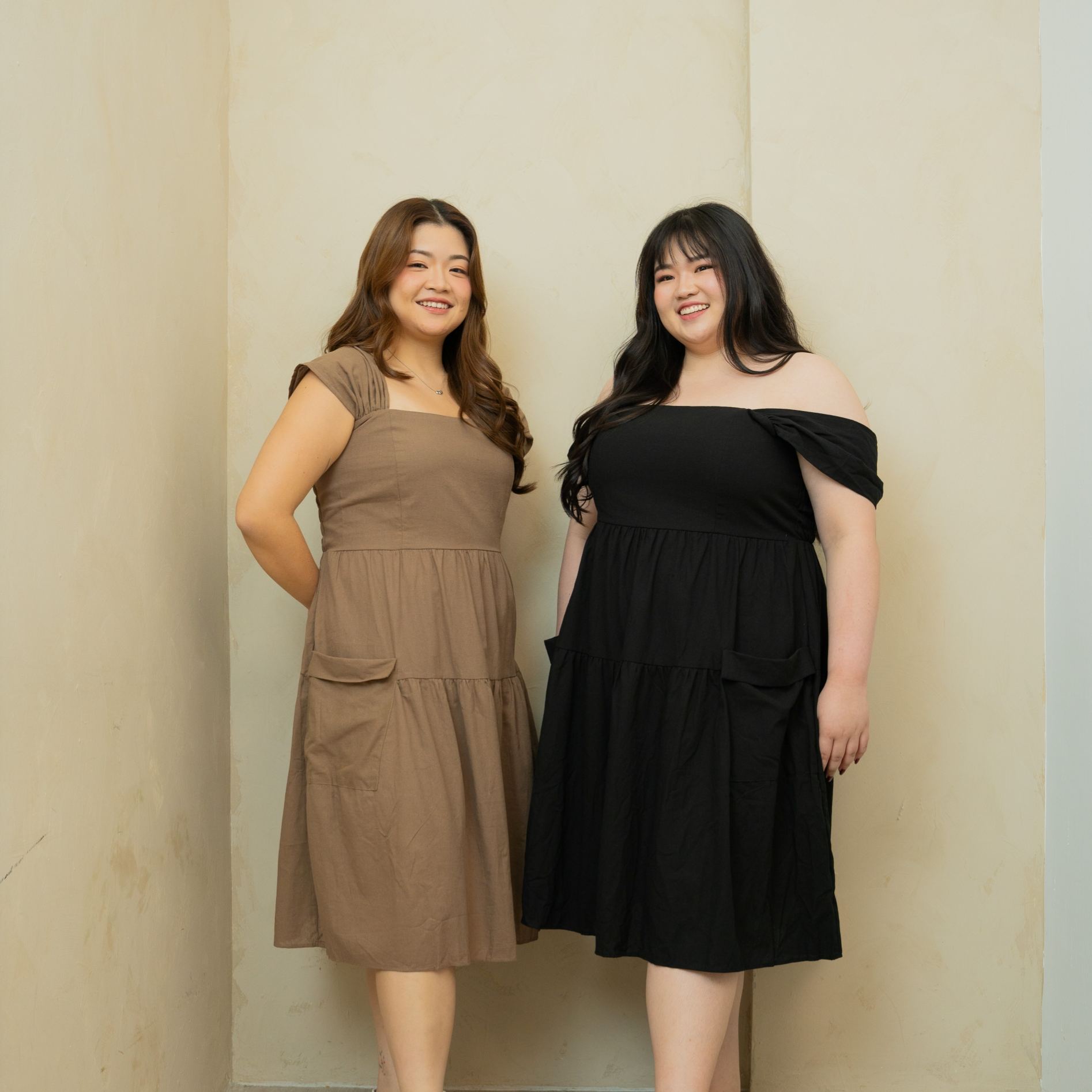 GISELLE BELLA DRESS - TAUPE