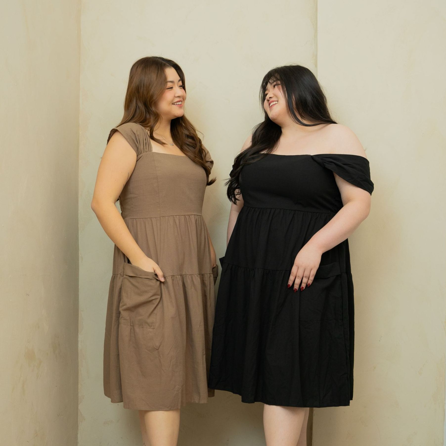 GISELLE BELLA DRESS - TAUPE