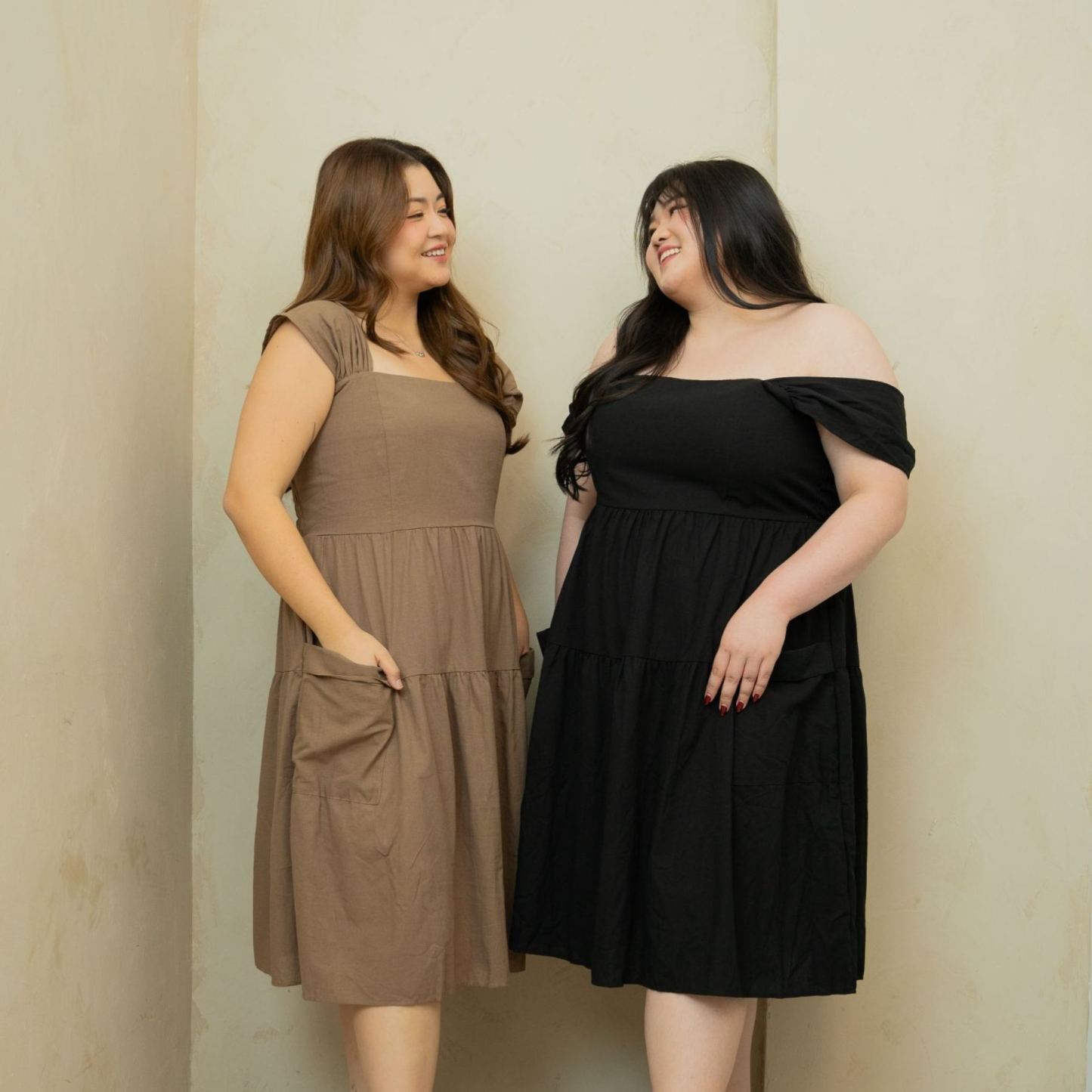 GISELLE BELLA DRESS - TAUPE