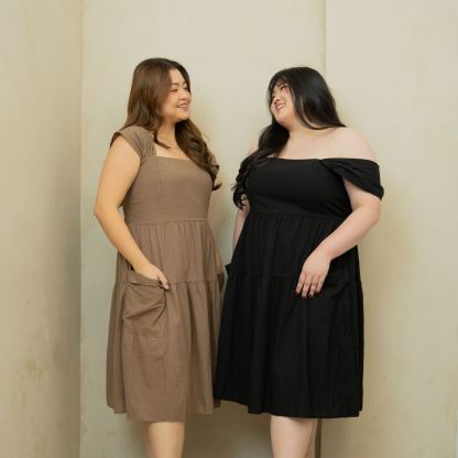 GISELLE BELLA DRESS - TAUPE