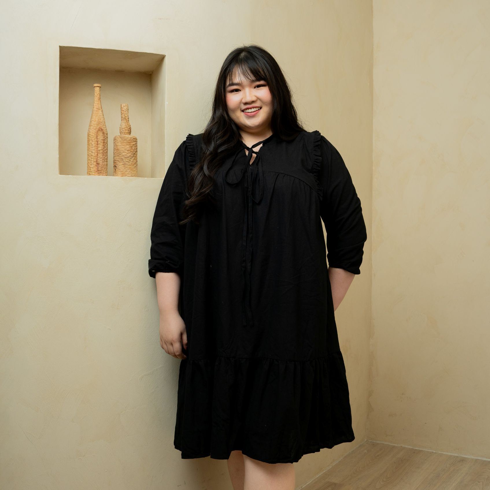 JUDITH WANDERER DRESS - BLACK
