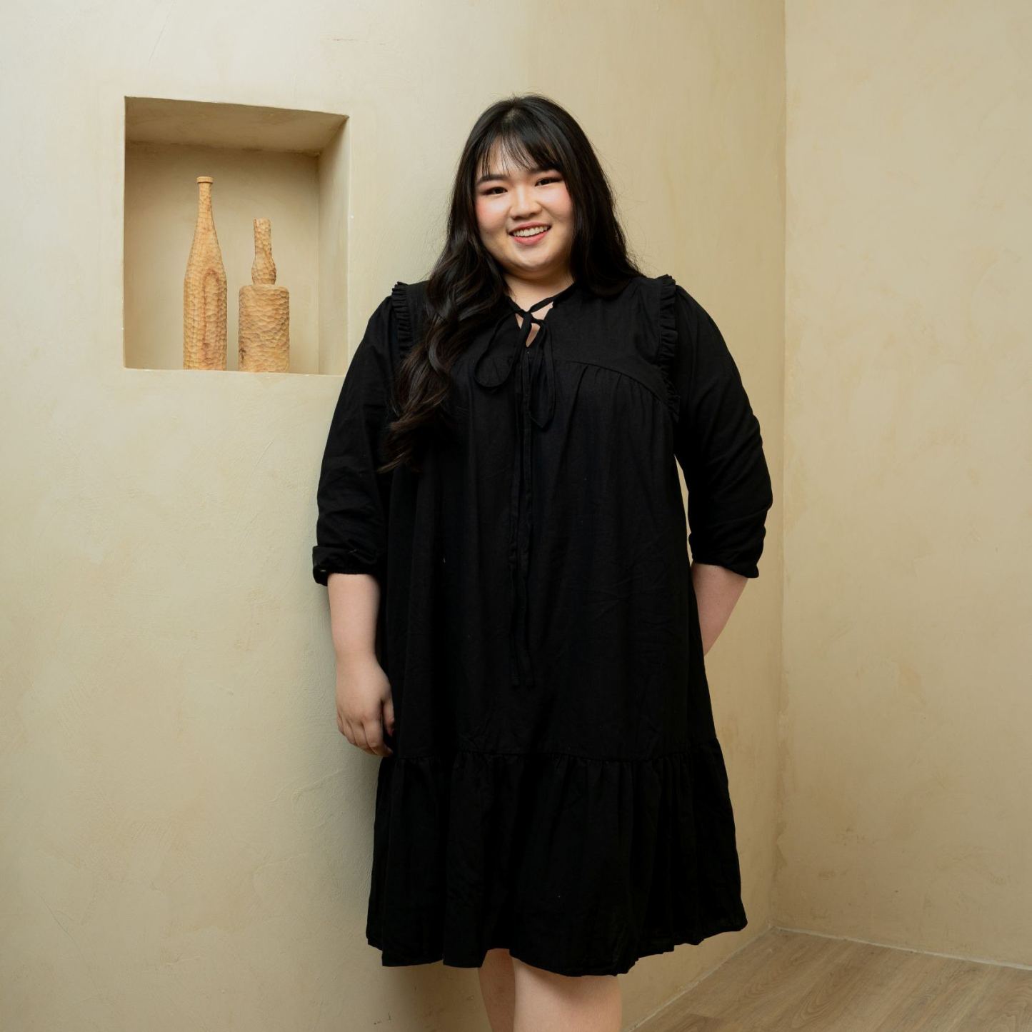 JUDITH WANDERER DRESS - BLACK