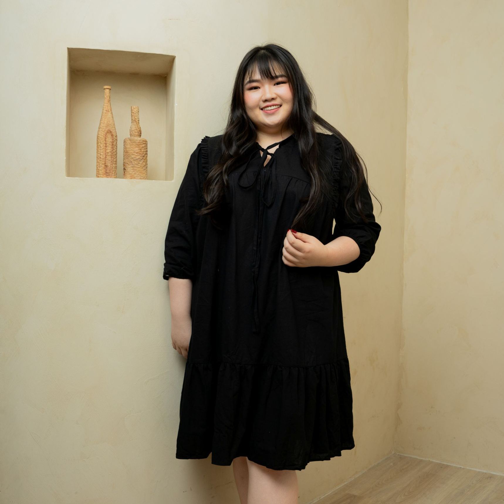 JUDITH WANDERER DRESS - BLACK
