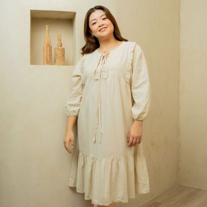 JUDITH WANDERER DRESS - VANILLA