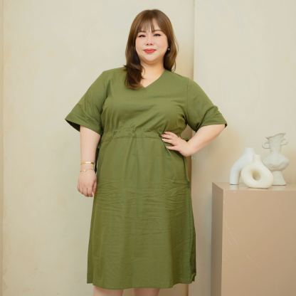 DANNI RYAN DRESS - OLIVE