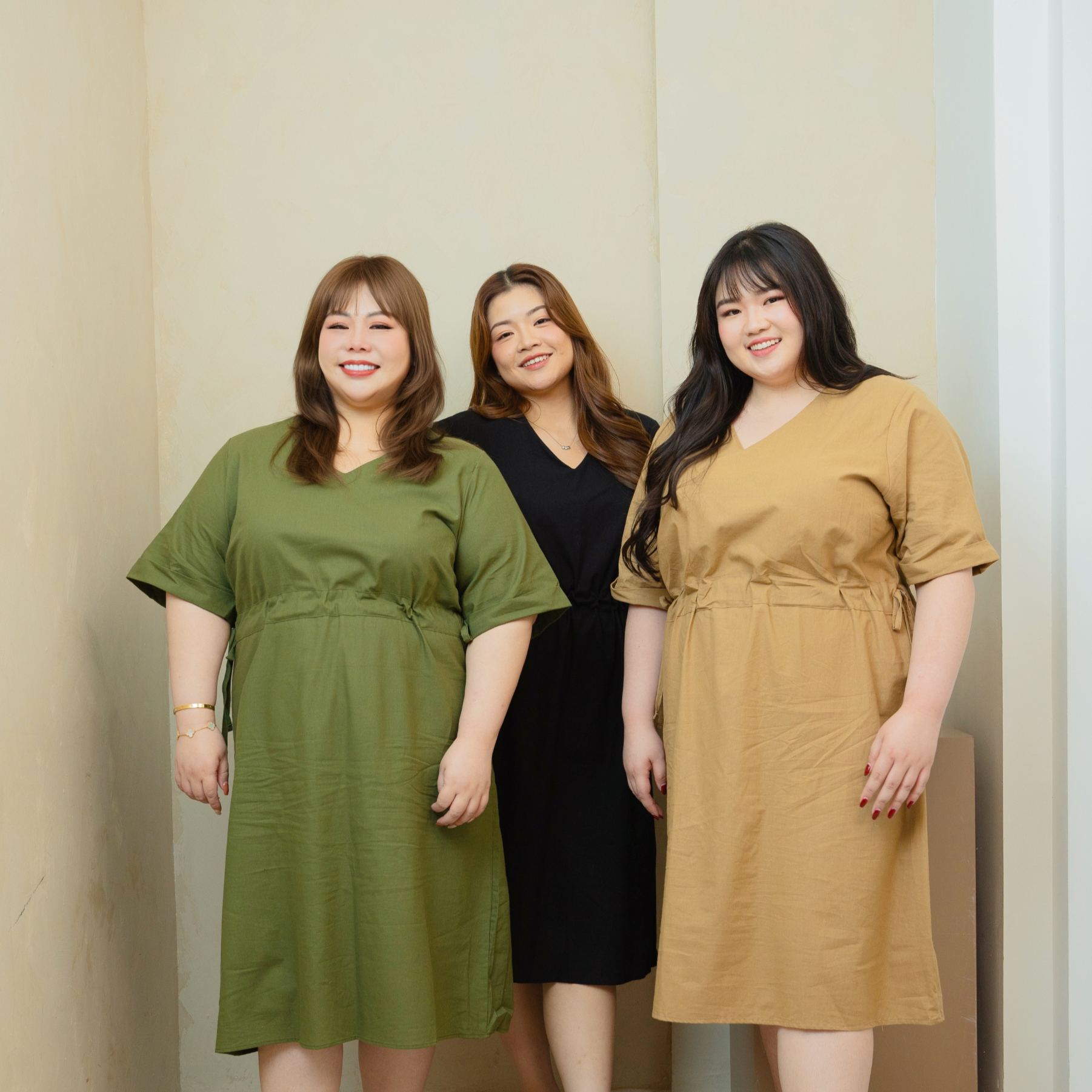 DANNI RYAN DRESS - OLIVE