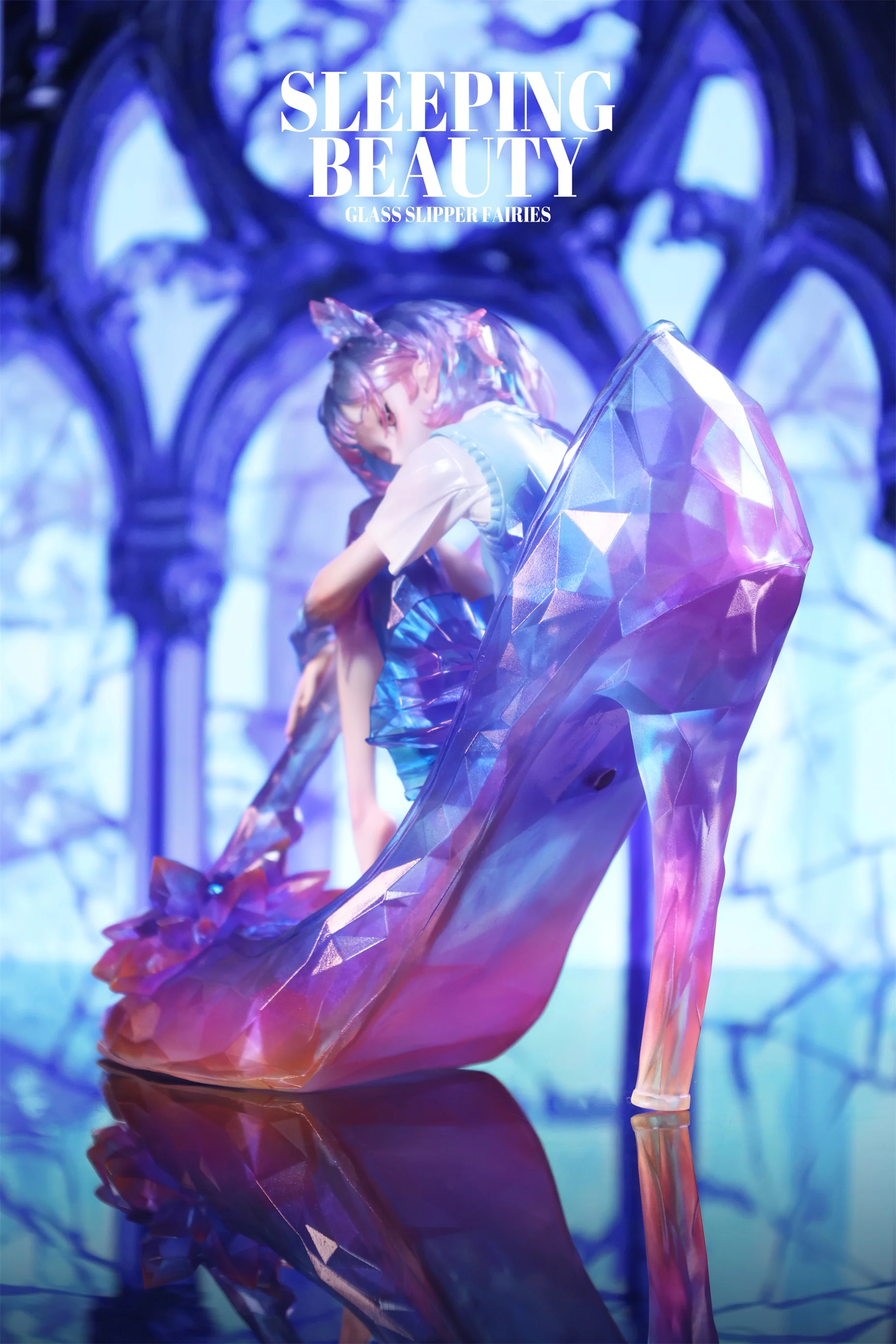 SLEEPING BEAUTY GLASS SLIPPERS FAIRIES