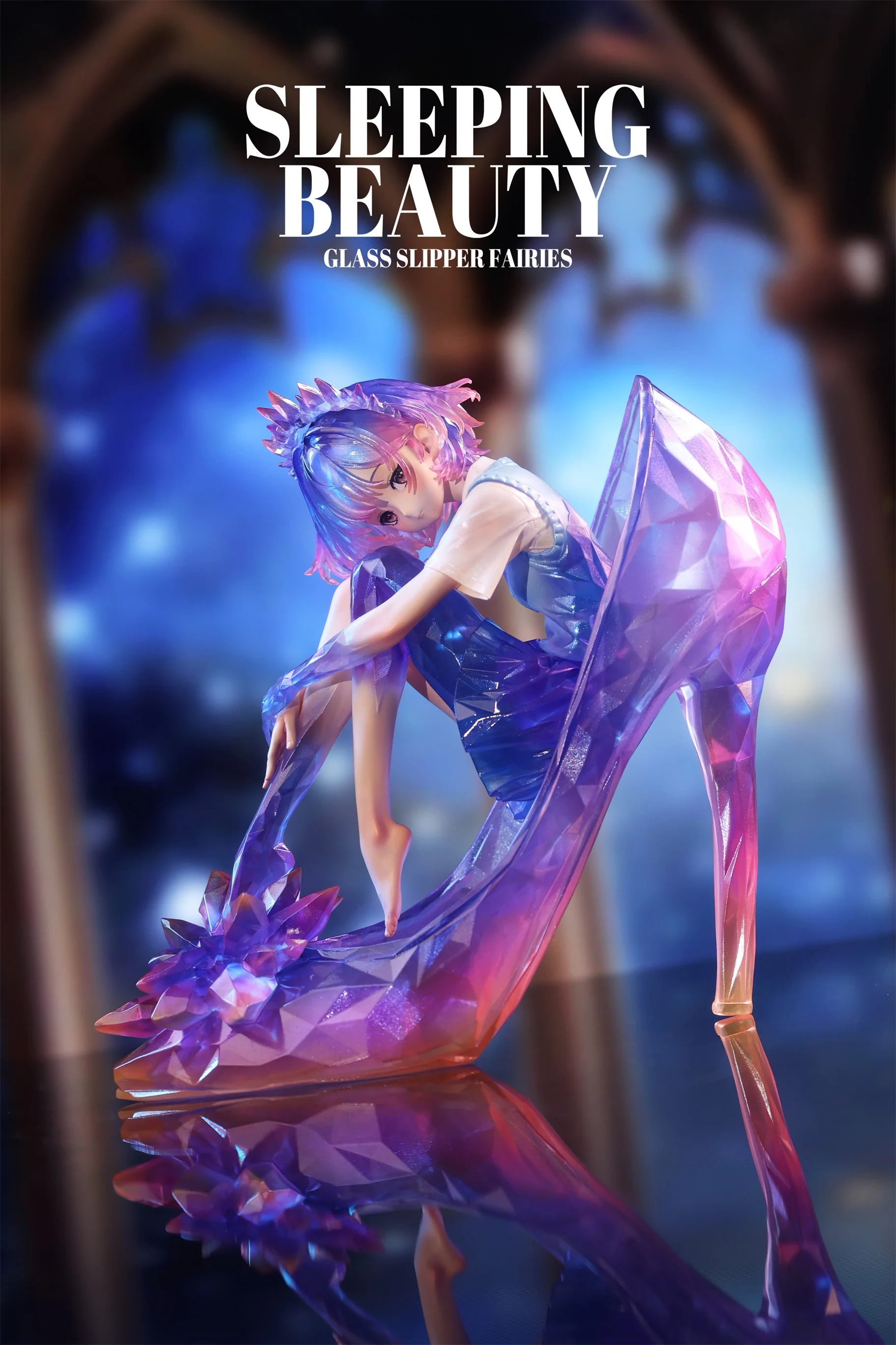 SLEEPING BEAUTY GLASS SLIPPERS FAIRIES