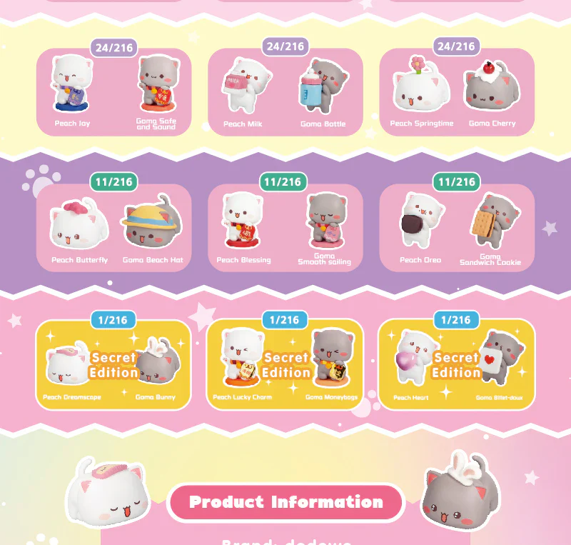 Peach and Goma's Sweet Mini Universe Blind Pack