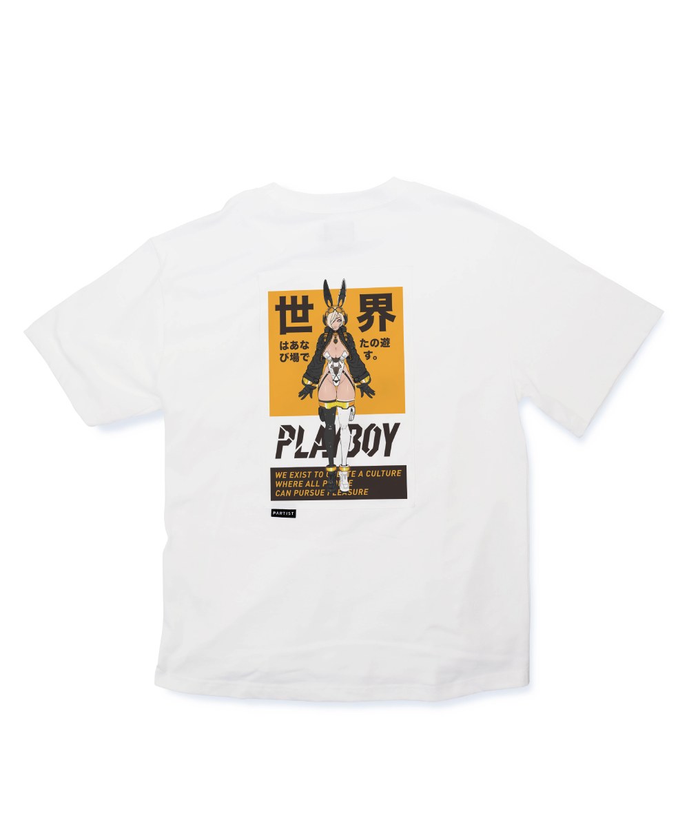 Kaminar-GALLERY TEE (WHITE) (BLACK)