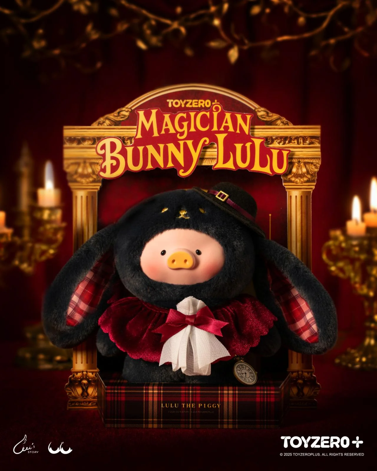 LuLu the Piggy - Vinyl Face Plush Keychain (Magician Bunny LuLu ver.