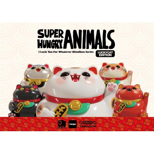 SUPER HUNGRY ANIMALS LUCKY CAT EDITION BLIND BOX