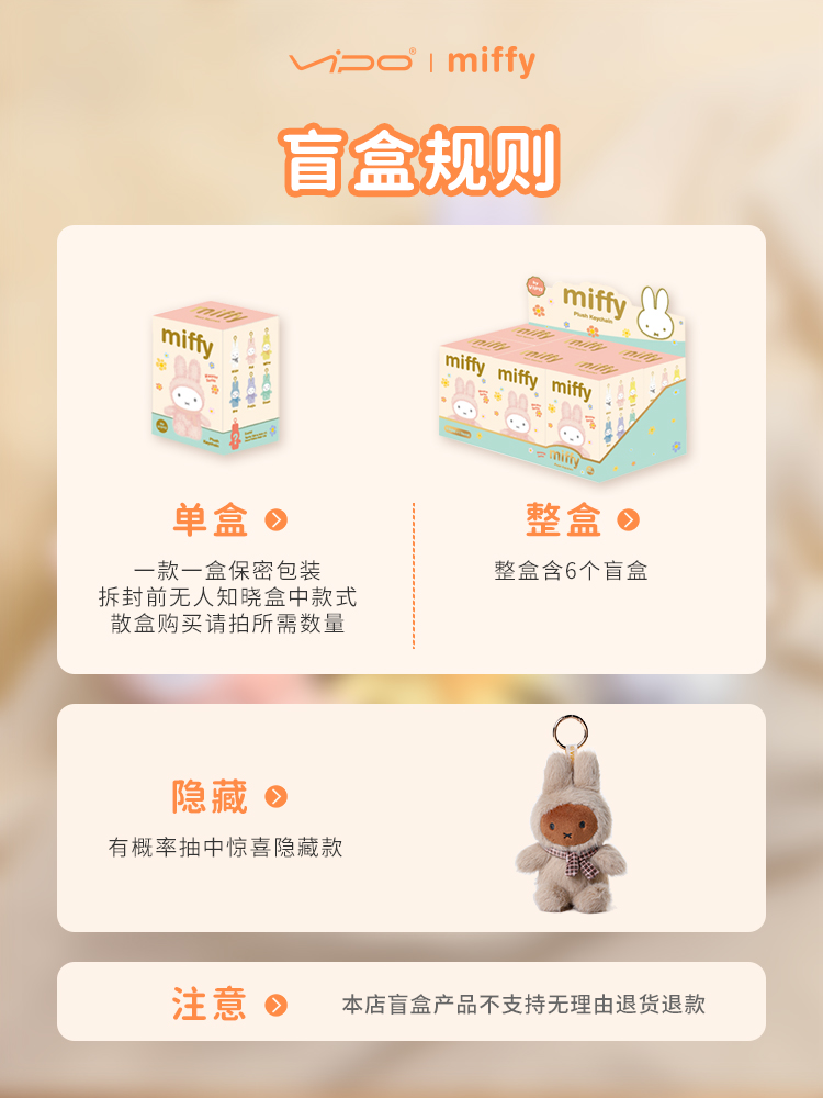 MIFFY KEYCHAIN PLUSH BLIND BOX