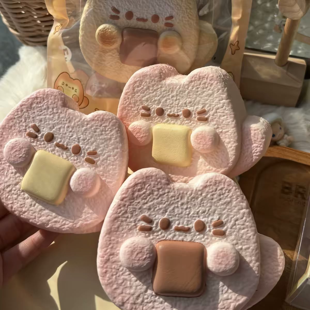 Moozy Pink Butter Cat Squishy