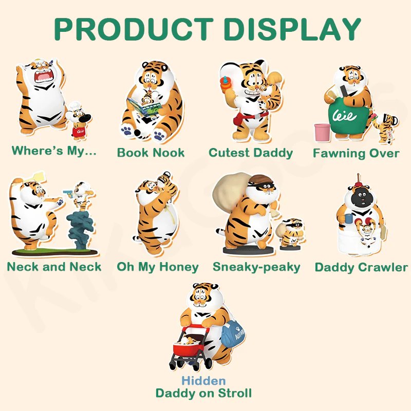 Panghu Fat Tiger Roaring Love Series 2 Epic Filial Fail Blind Box