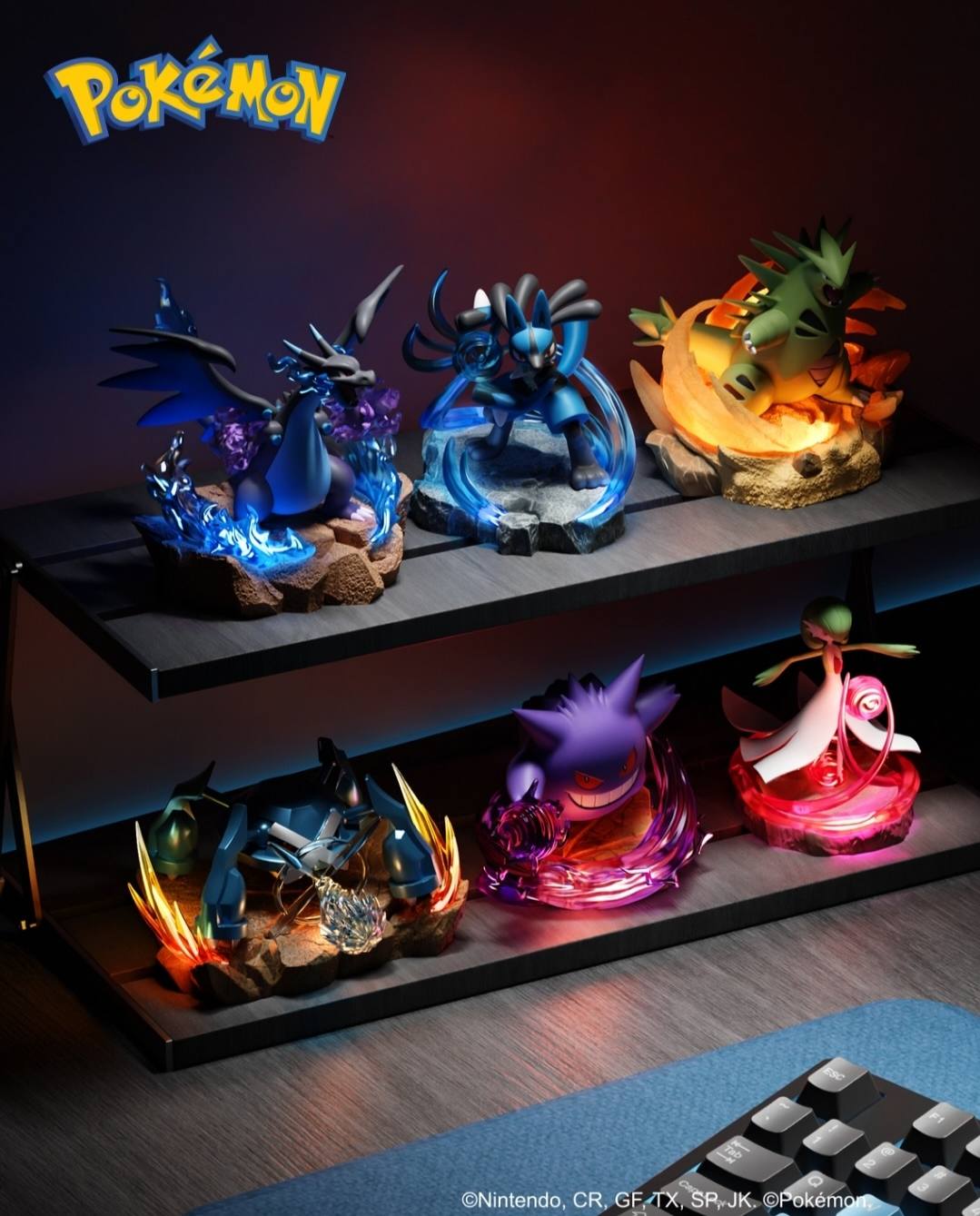 Holly Box Pokémon Light Up Battle Scene Figures