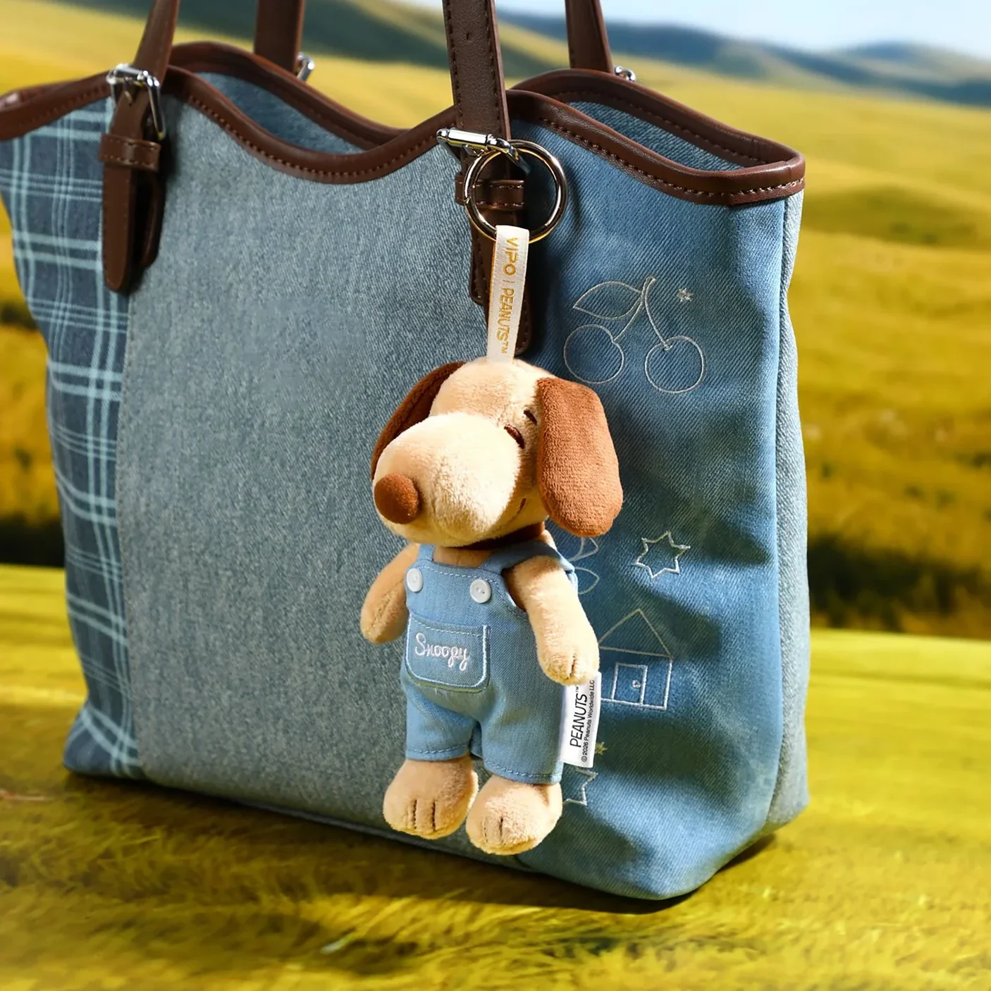 VIPO x Peanuts Denim Plush Keychain Blind Box