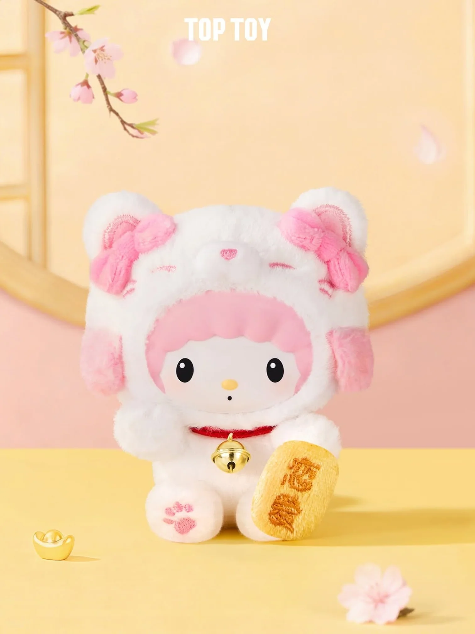 Sanrio Characters Lucky Cat Series Plush Pendant Blind Box