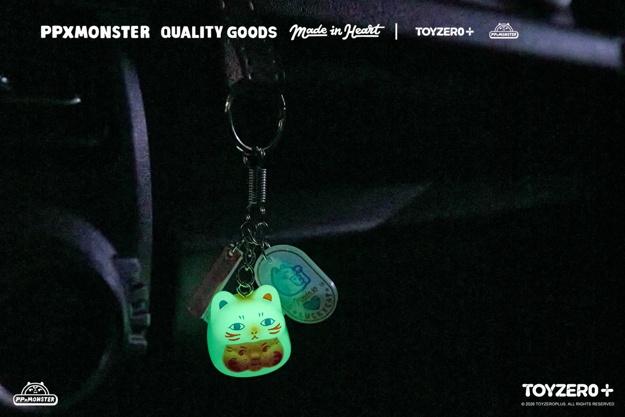 PP X MONSTER Lucky Cat Keychain Series