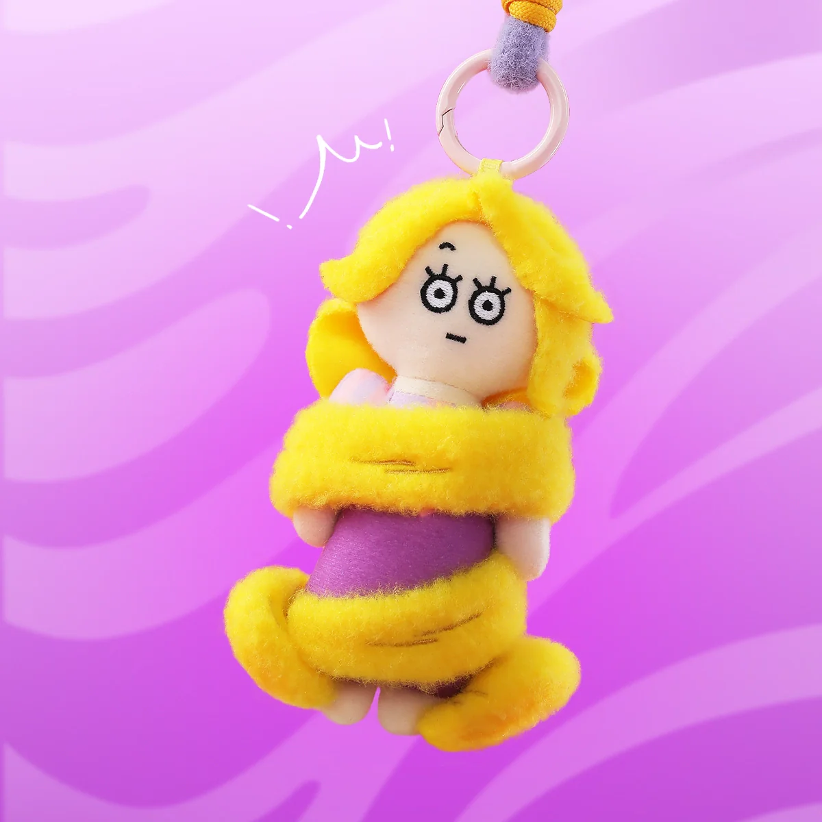 DISNEY PRINCESSES ON THE RUN PLUSH KEYCHAIN
