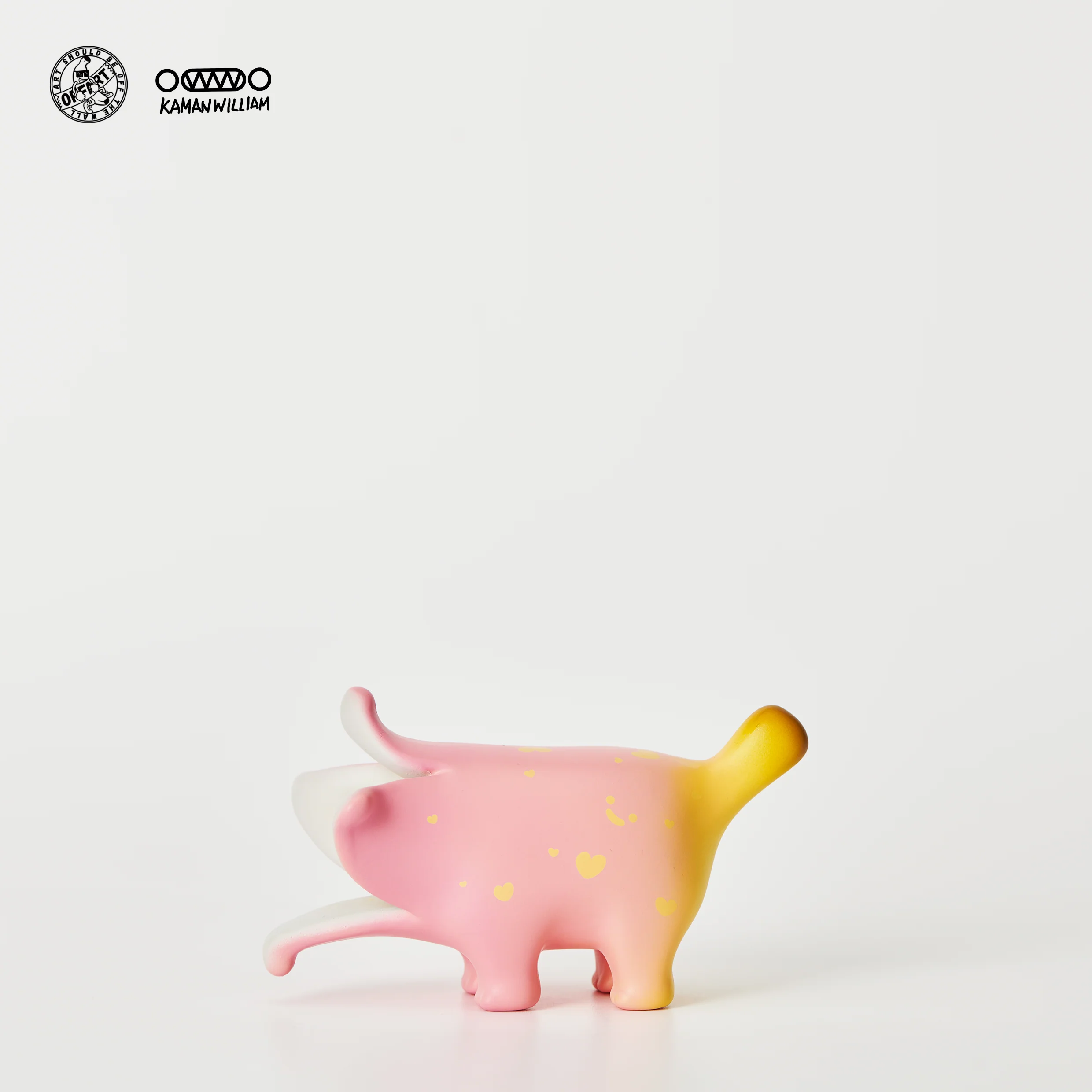 OFFART X Kamanwilliam Mini Bananaer Dog Pink Love Edition