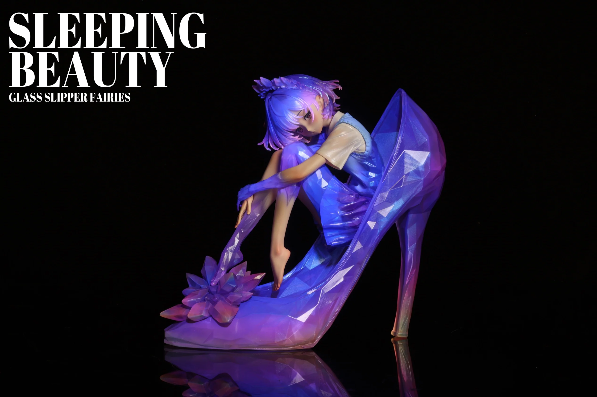 SLEEPING BEAUTY GLASS SLIPPERS FAIRIES