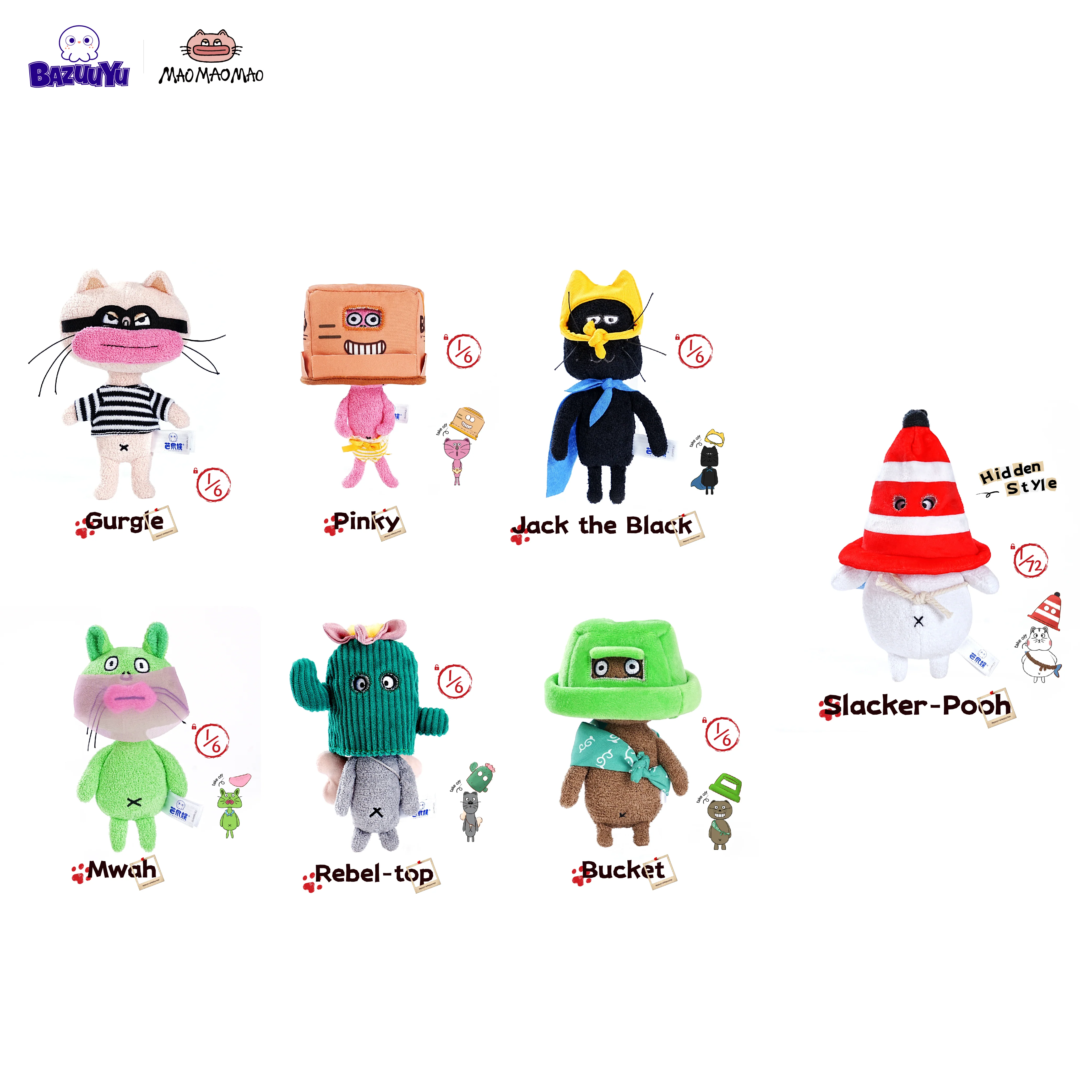 MaoMaoMao Thief Series Plush Blind Box