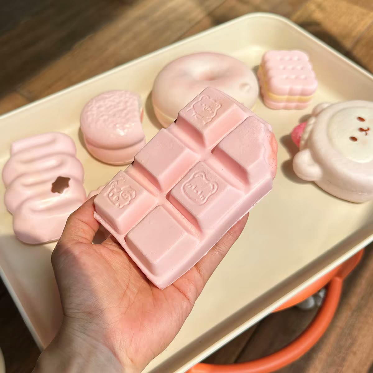 Pink Manga Chocolate Squishy