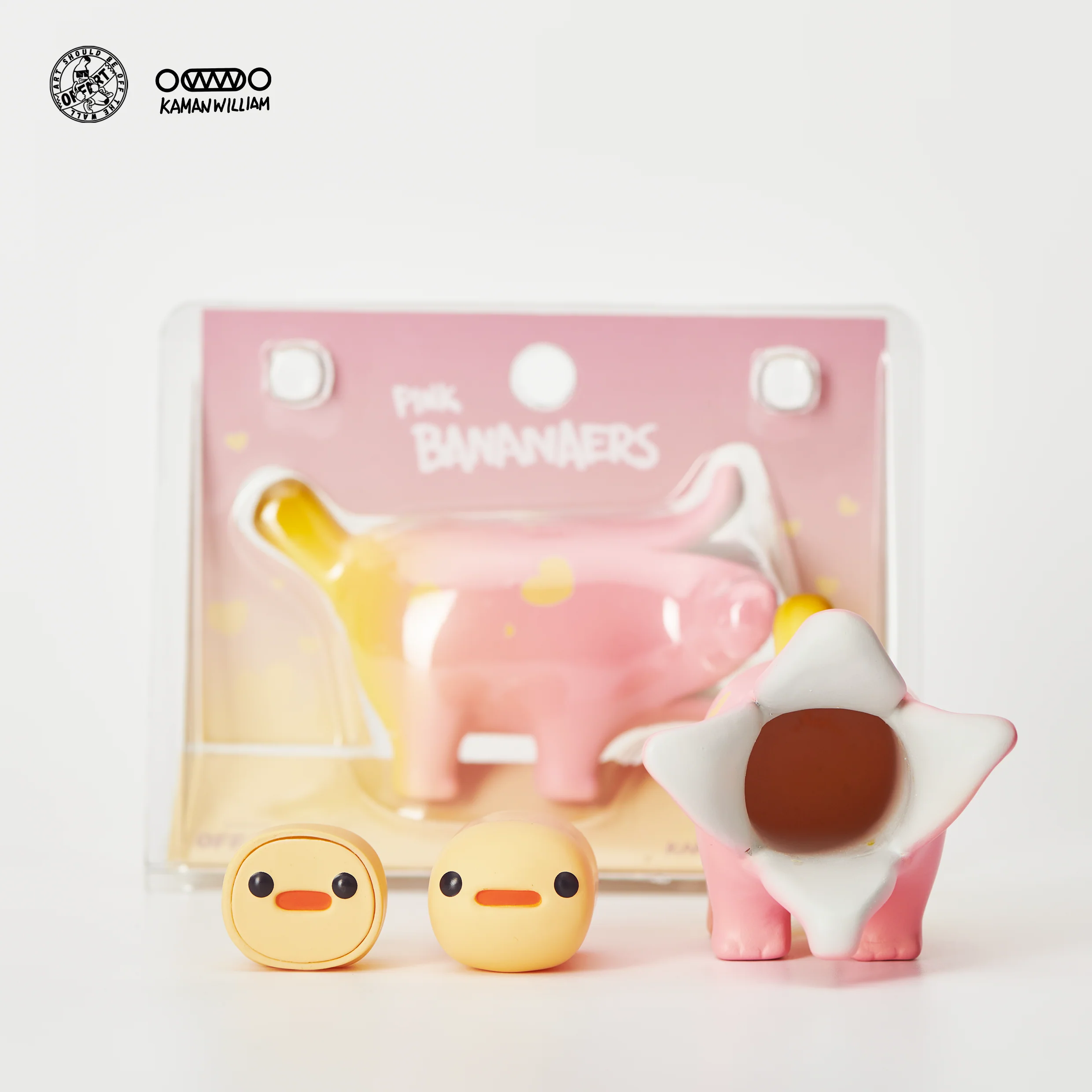 OFFART X Kamanwilliam Mini Bananaer Dog Pink Love Edition