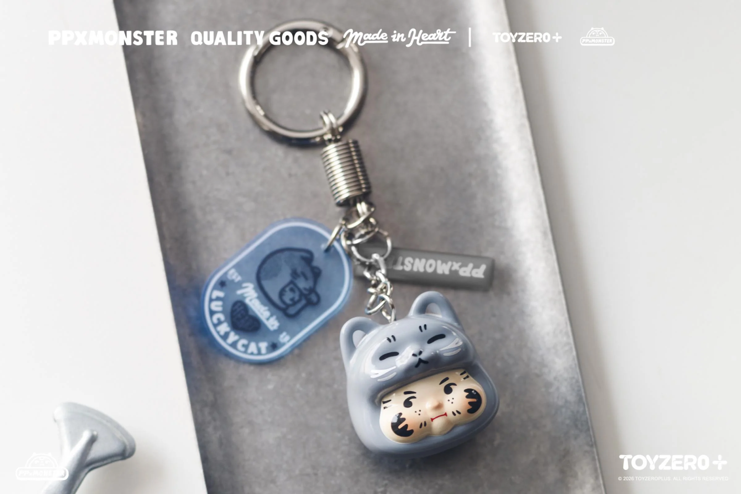 PP X MONSTER Lucky Cat Keychain Series