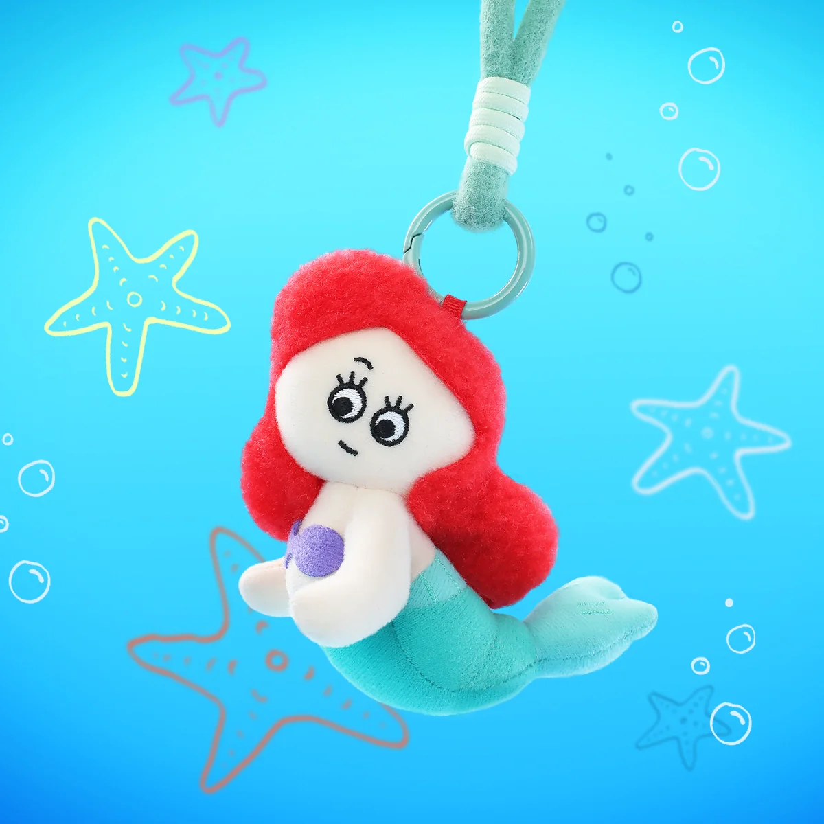 DISNEY PRINCESSES ON THE RUN PLUSH KEYCHAIN