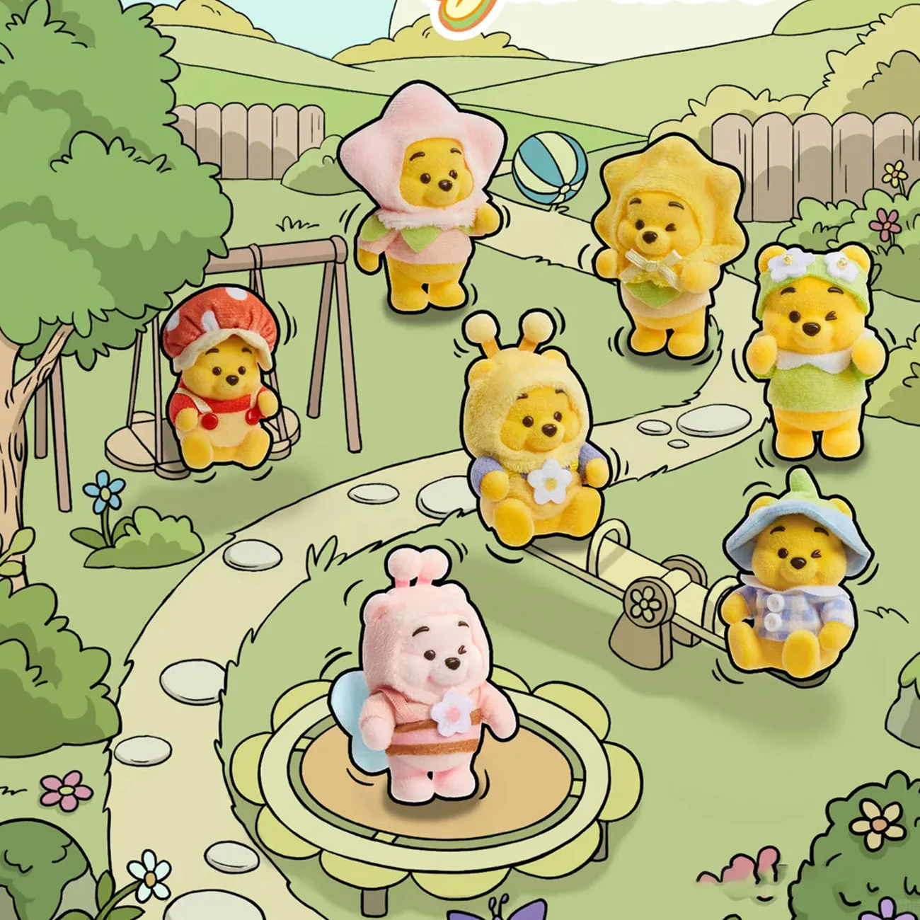 Winnie The Pooh Touching Garden Series Figure Blind Box