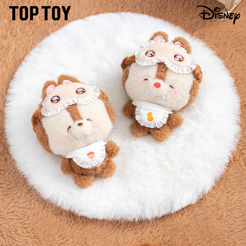 Disney Squinting Sleepwear Series Plush Keychains Blind Boxes