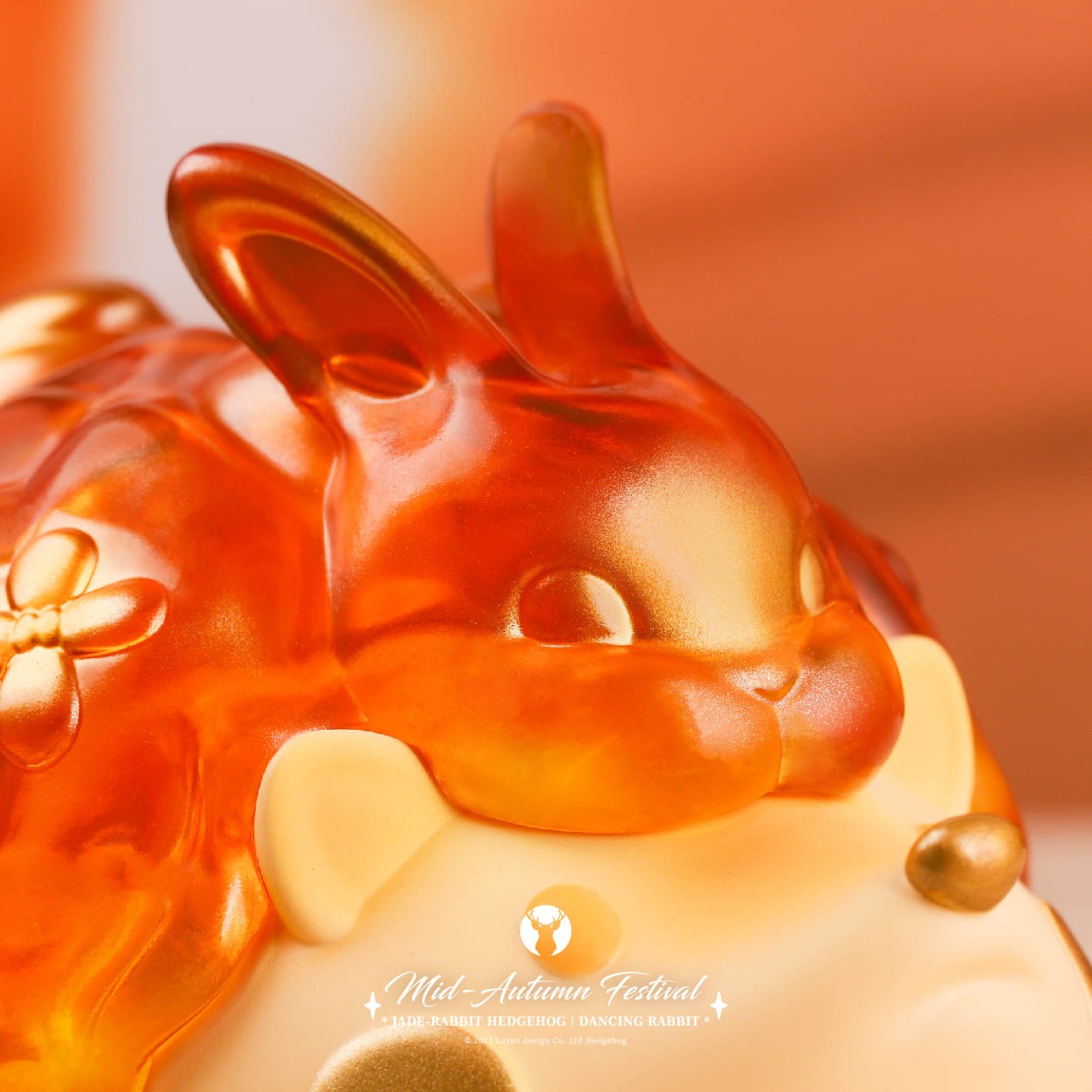 Jade Rabbit Hedgehog - Dancing Rabbit Set of 2 by Luyao