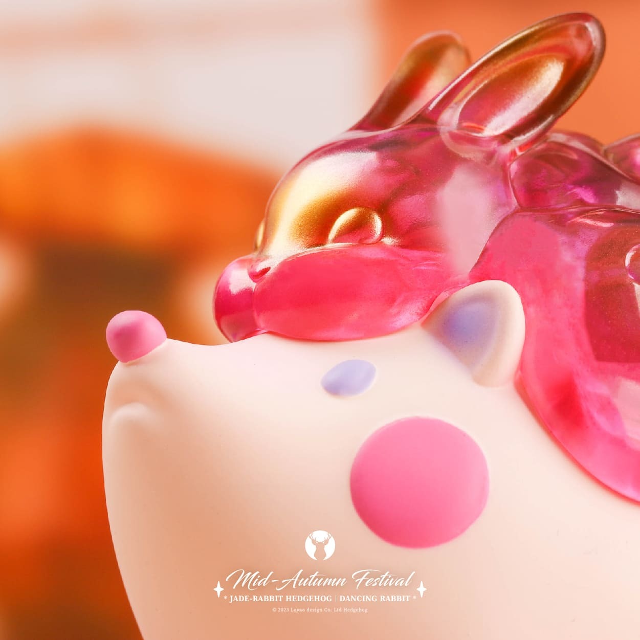 Jade Rabbit Hedgehog - Dancing Rabbit Set of 2 by Luyao