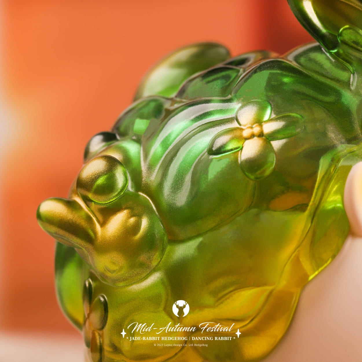 Jade Rabbit Hedgehog - Dancing Rabbit Set of 2 by Luyao