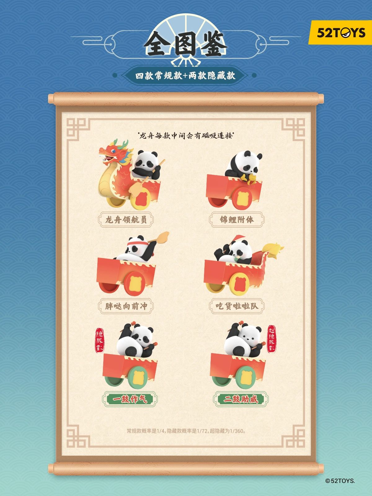Panda Roll Row A Dragon Boat Blind Box