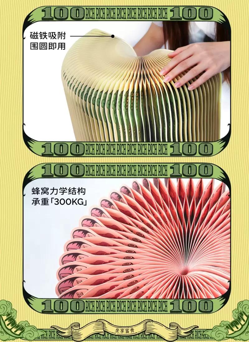 POP SUNDAY MONEY SEAT PAPER STOOL