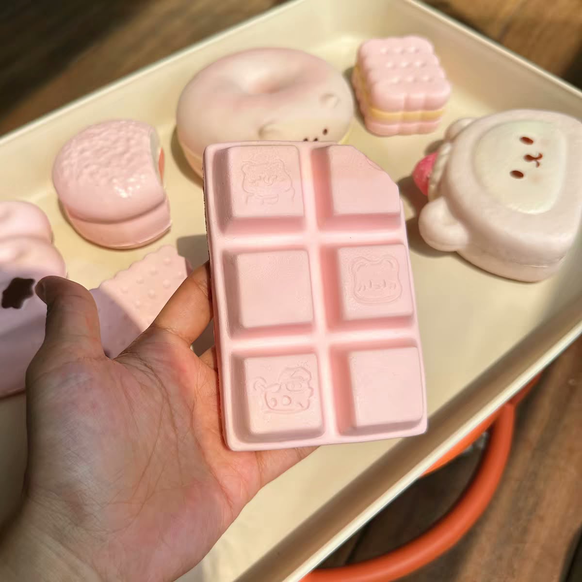 Pink Manga Chocolate Squishy