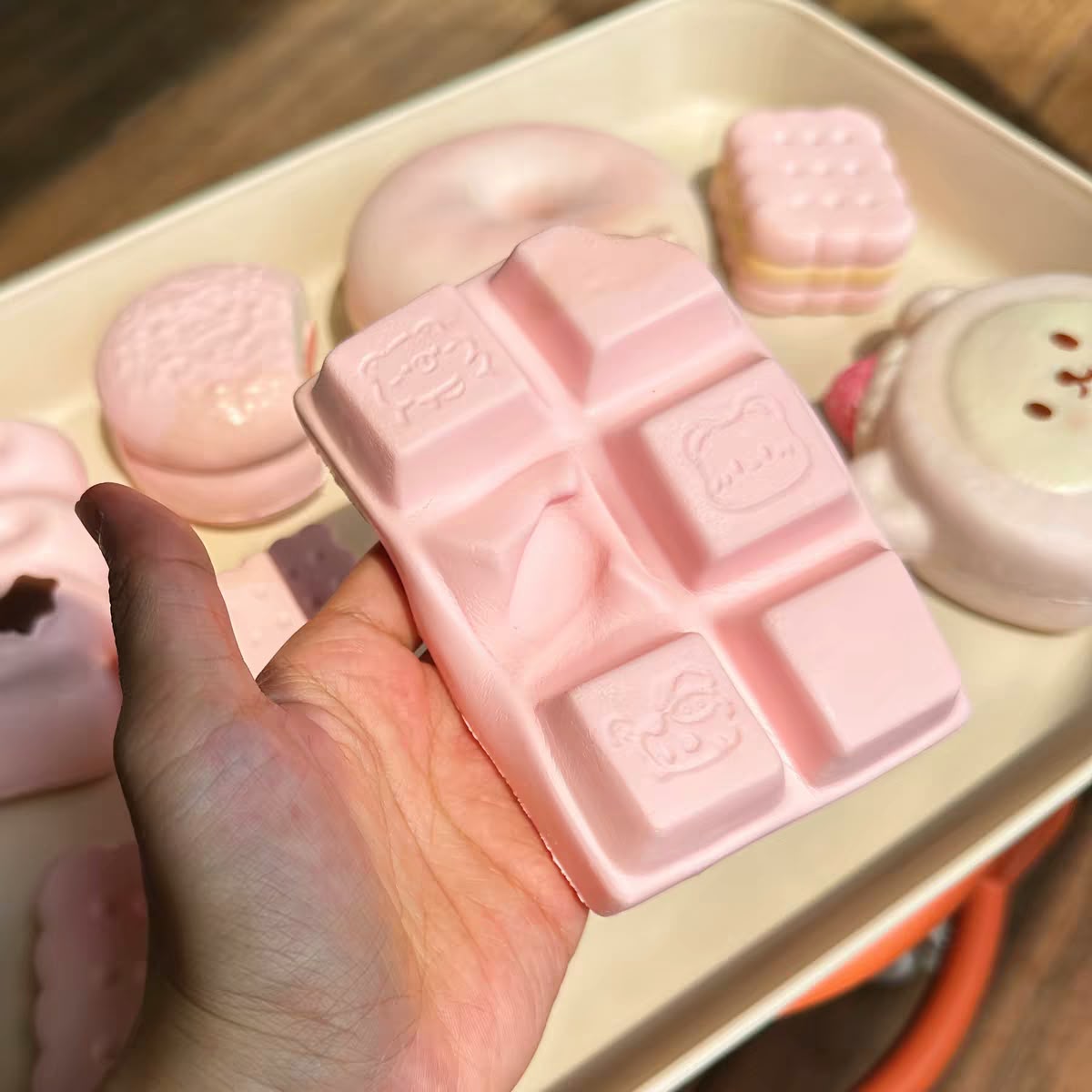 Pink Manga Chocolate Squishy