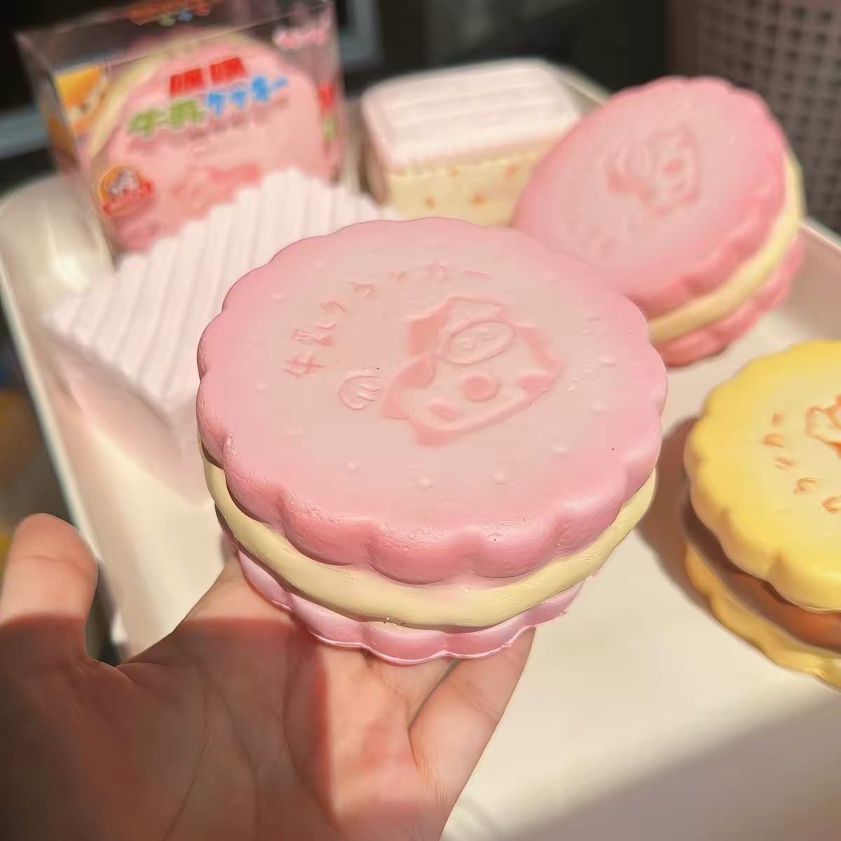 Pupu Pink Milky Cookie Squishy