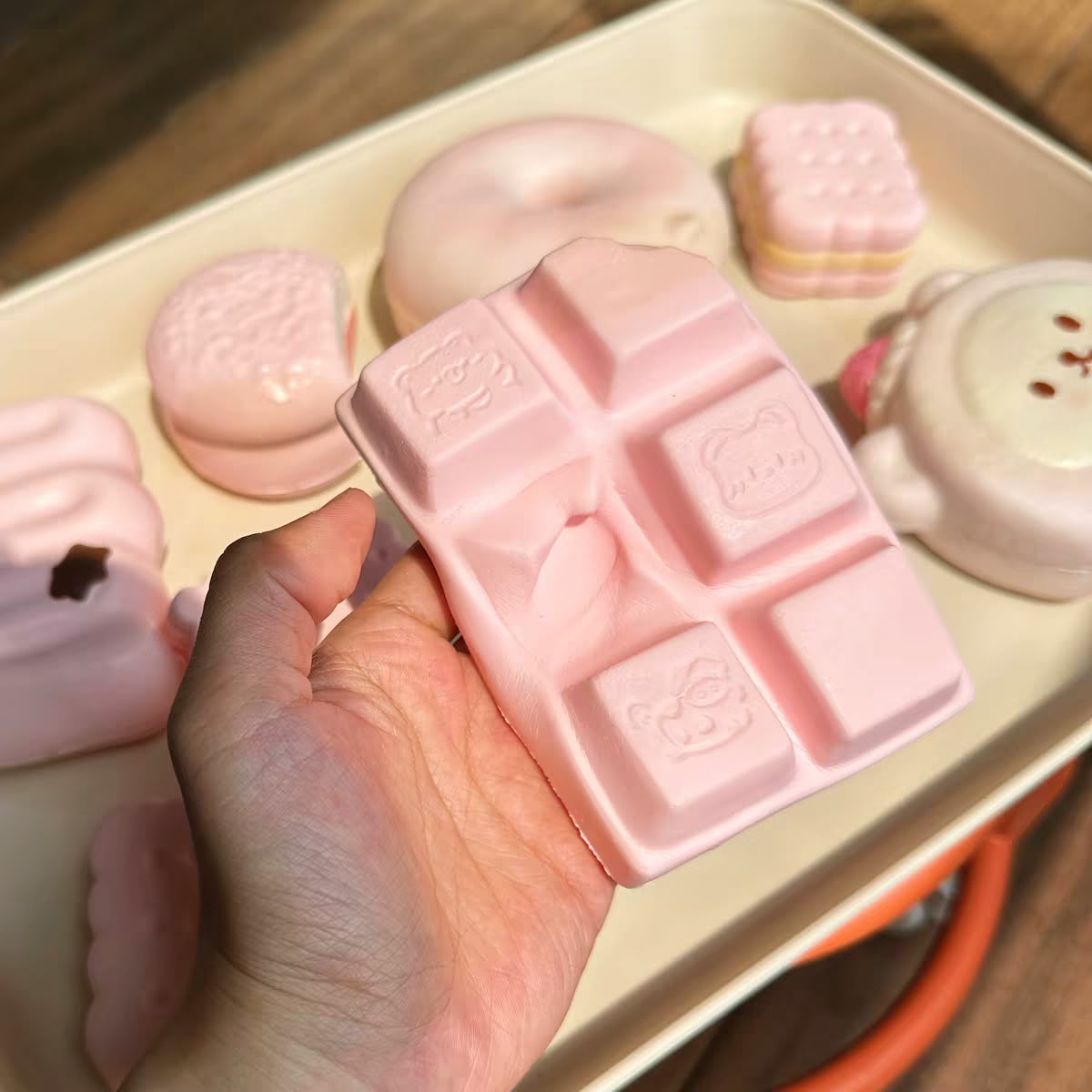 Pink Manga Chocolate Squishy