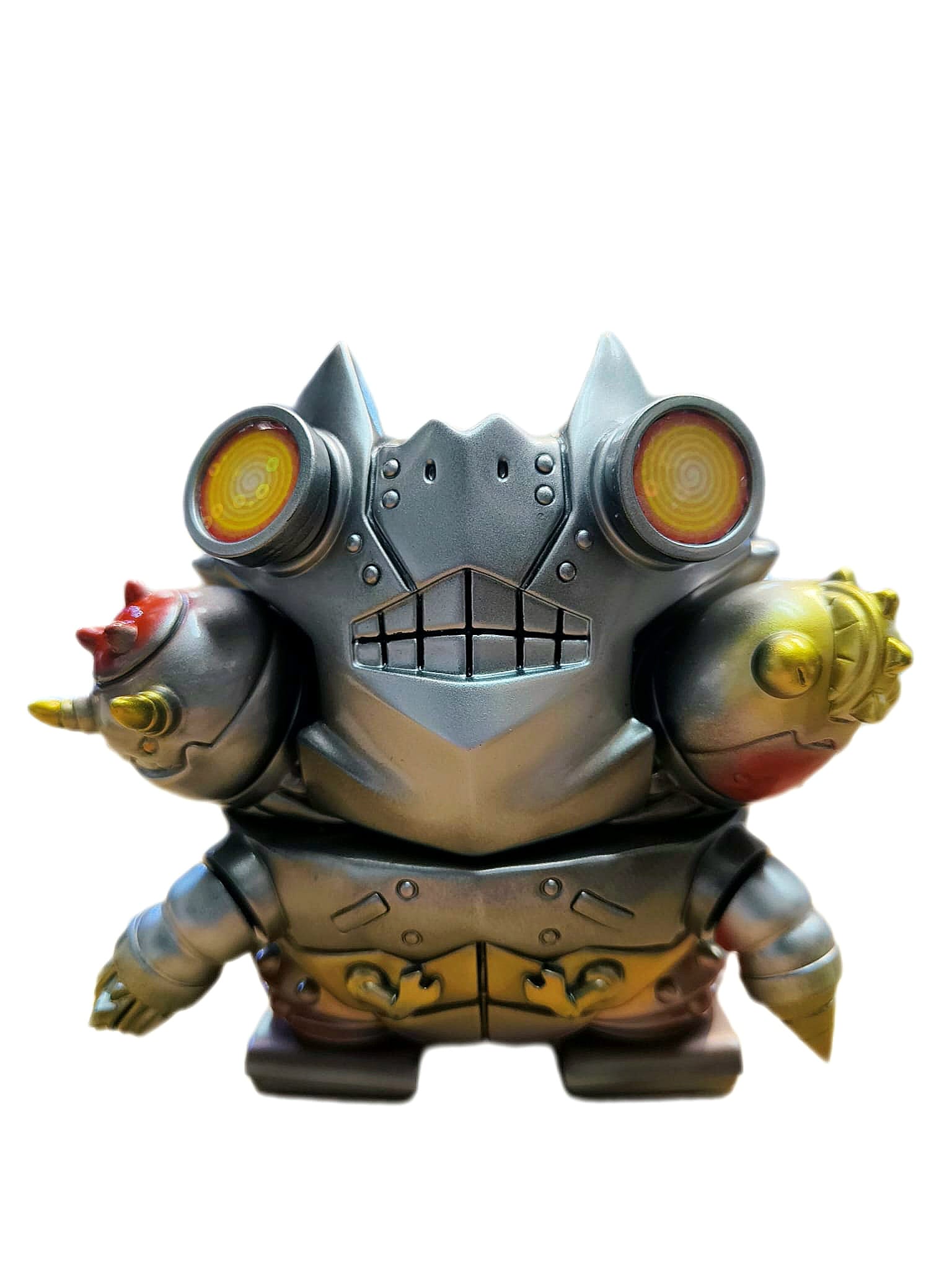 The Mecha 3Head Kaiju (Metallic Silver/Grey) by TEK