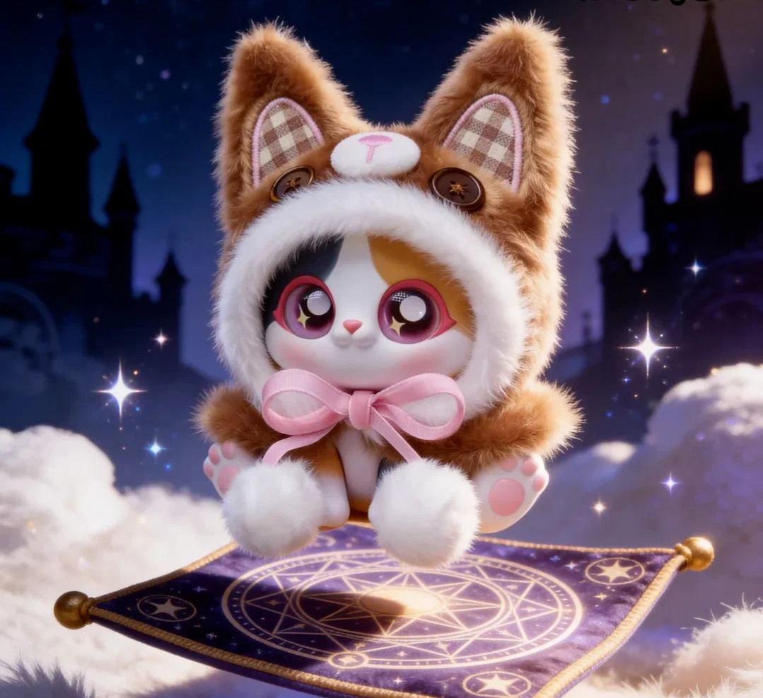 PICOCO Magic Cloak Cat Series Plush BLIND BOX