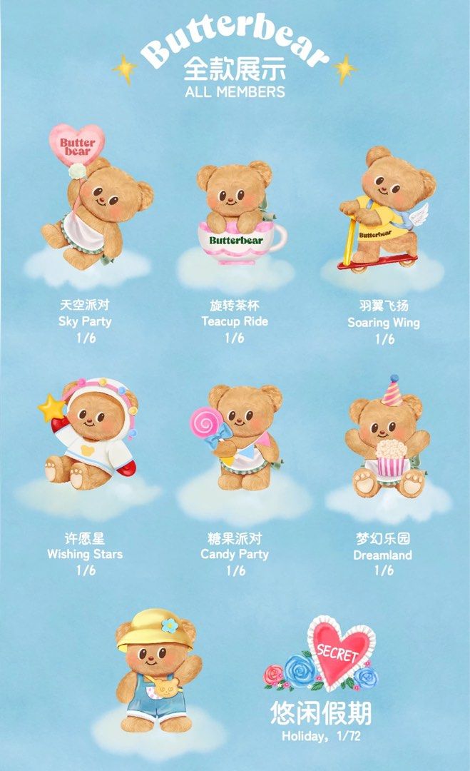 BUTTERBEAR'S HOLIDAY PLUSH BLINDBOX