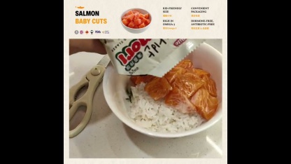 FRESH SALMON BABY CUT CUBE 100G (AIRFLOWN-NORWAY) 