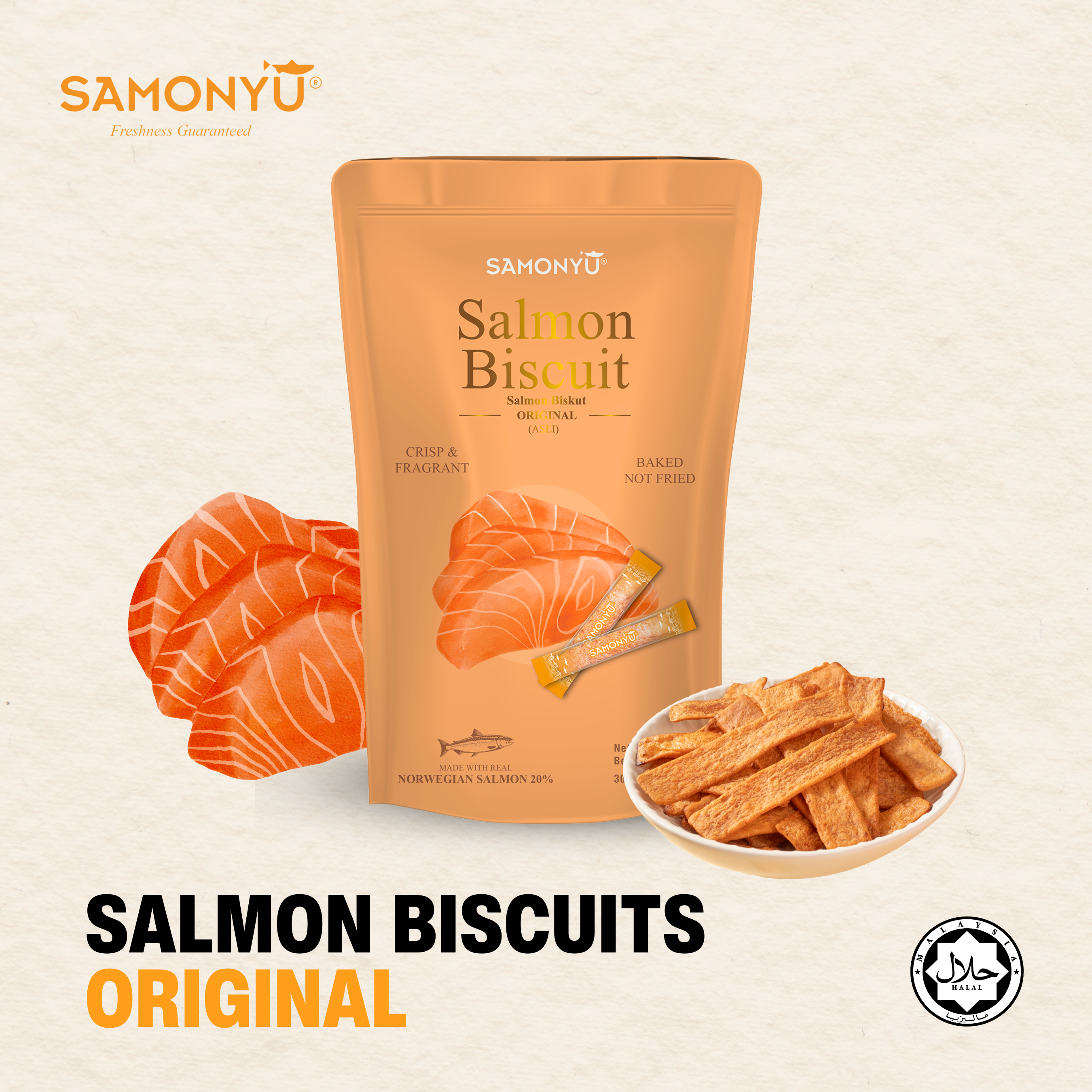 【SAMONYU】ORIGINAL CLASSIC SALMON BISCUIT