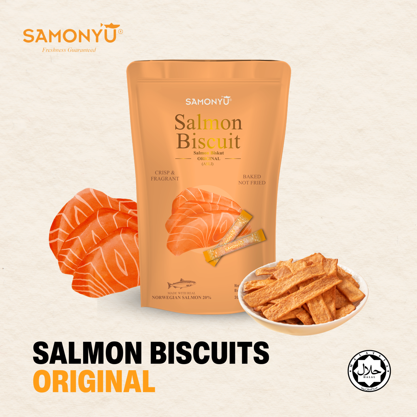 【SAMONYU】ORIGINAL CLASSIC SALMON BISCUIT