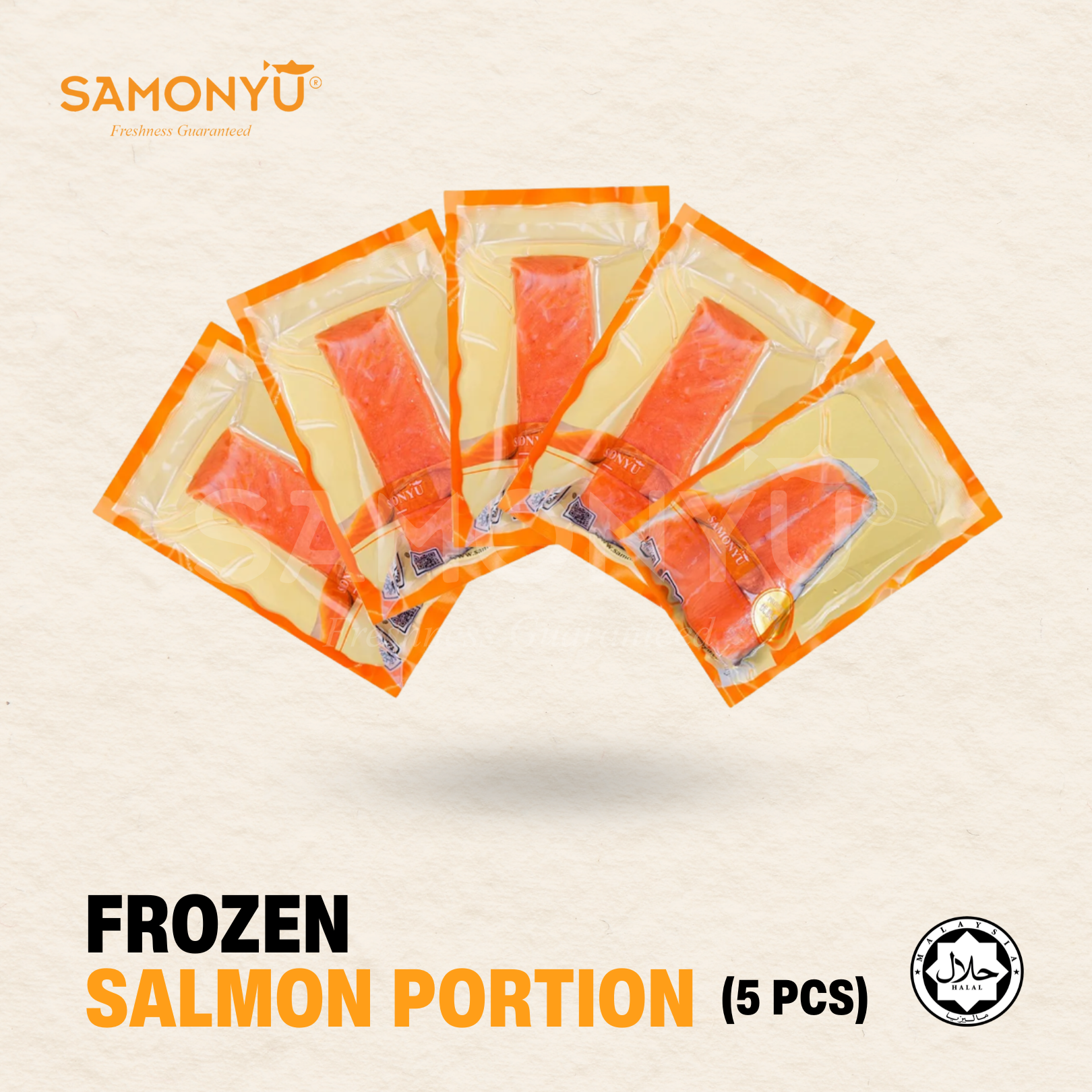 Frozen Atlantic Salmon 大西洋鲑鱼 (900g-1kg) 5PCS / SET