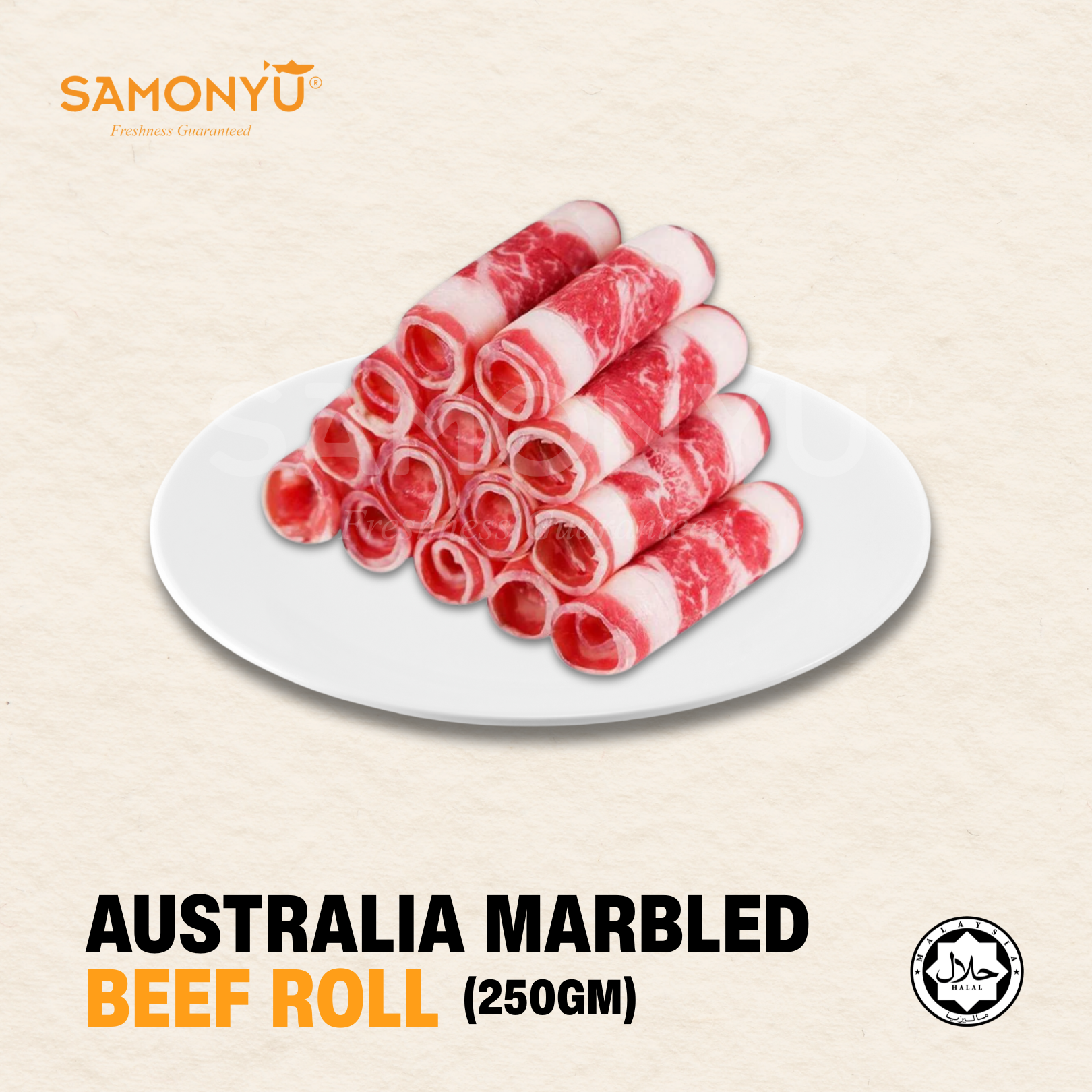 AUSTRALIA MARBLED BEEF ROLL 250g